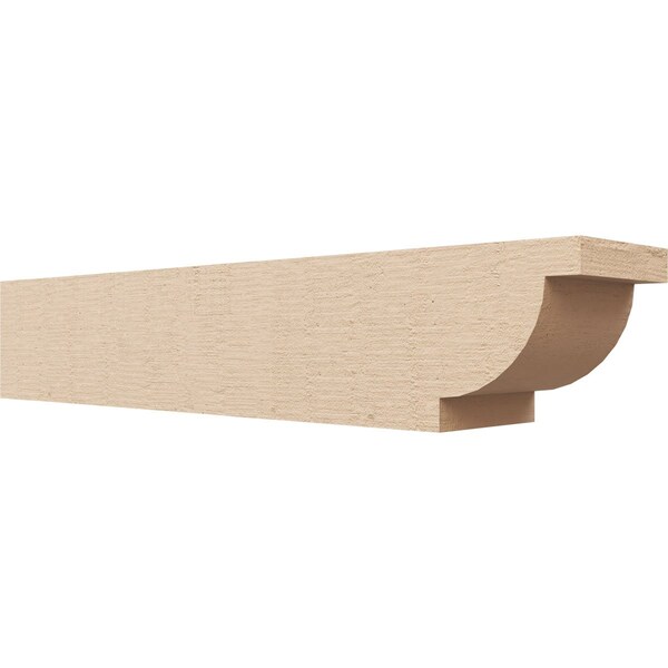 Ekena Millwork 6in. W x 6in. H x 32in. L Alpine Woodgrain TimberThane Rafter Tail, Primed Tan RFTUR06X06X32ALPRCPR - main